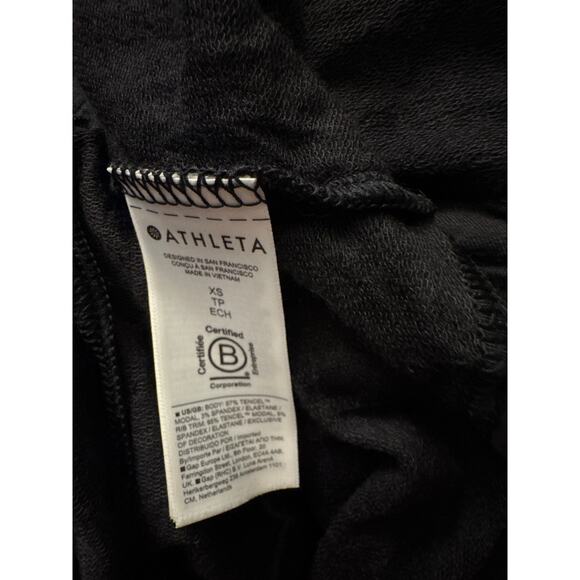 Athleta Pranayama Wrap Cardigan Black XS Comfy Sweater Fall 2023 MRSP$89 New NWT - Picture 7 of 10